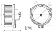 Innenraumgebläse 12 V NRF 34291