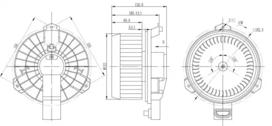 Innenraumgebläse NRF 34523 Bild Innenraumgebläse NRF 34523