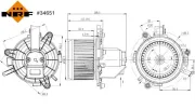 Innenraumgebläse NRF 34651