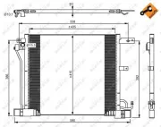 Kondensator, Klimaanlage NRF 350040