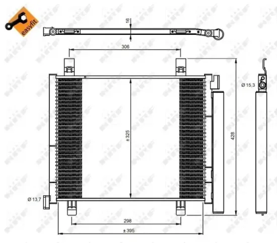 Kondensator, Klimaanlage NRF 350045 Bild Kondensator, Klimaanlage NRF 350045