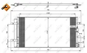 Kondensator, Klimaanlage NRF 350046