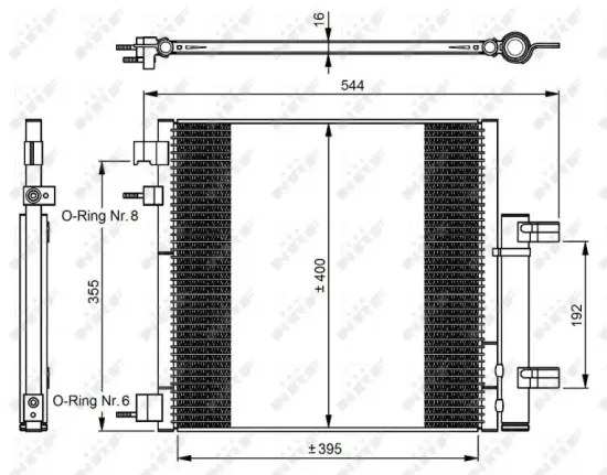 Kondensator, Klimaanlage NRF 350048 Bild Kondensator, Klimaanlage NRF 350048