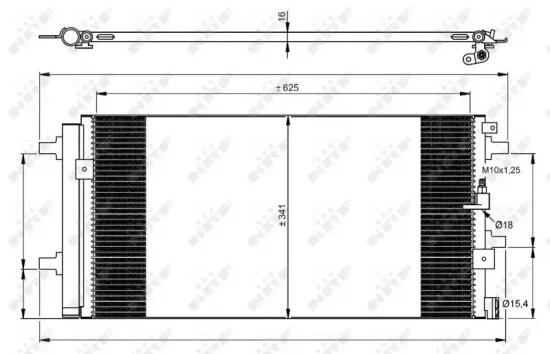 Kondensator, Klimaanlage NRF 350060 Bild Kondensator, Klimaanlage NRF 350060