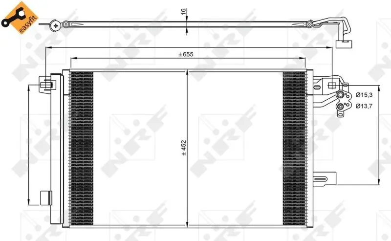 Kondensator, Klimaanlage NRF 350064