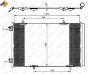 Kondensator, Klimaanlage NRF 350066