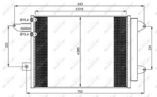 Kondensator, Klimaanlage NRF 350070 Bild Kondensator, Klimaanlage NRF 350070