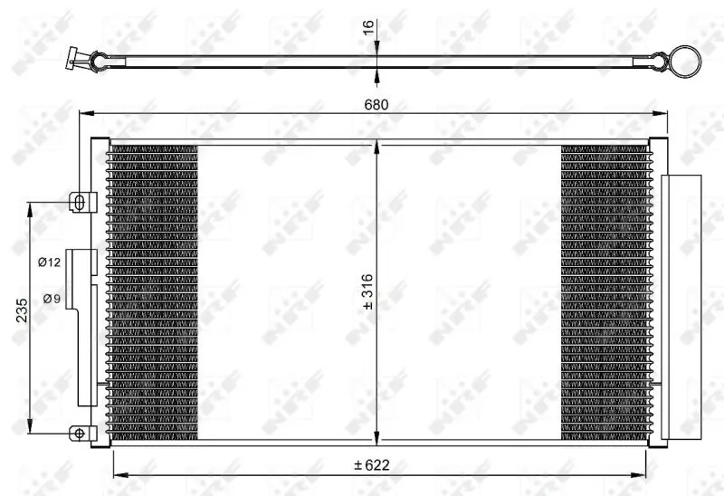 Kondensator, Klimaanlage NRF 350071