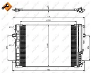 Kondensator, Klimaanlage NRF 350081