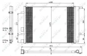 Kondensator, Klimaanlage NRF 350095
