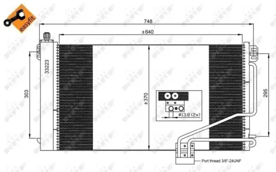 Kondensator, Klimaanlage NRF 350219 Bild Kondensator, Klimaanlage NRF 350219