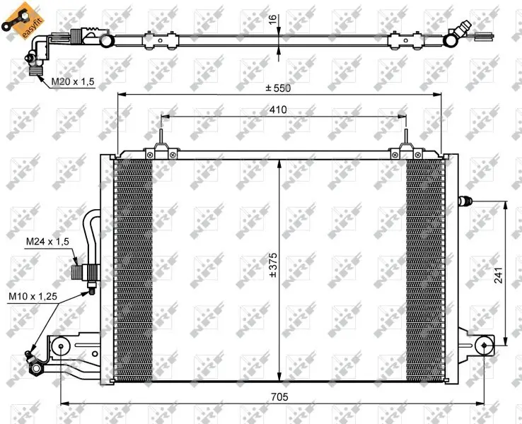 Kondensator, Klimaanlage NRF 35031