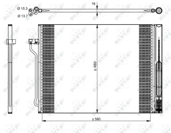 Kondensator, Klimaanlage NRF 350325 Bild Kondensator, Klimaanlage NRF 350325