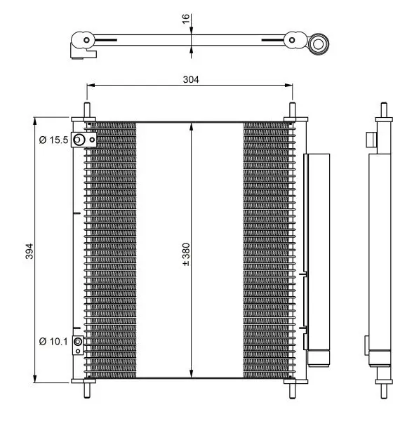 Kondensator, Klimaanlage NRF 350326