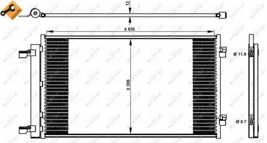 Kondensator, Klimaanlage NRF 350339 Bild Kondensator, Klimaanlage NRF 350339