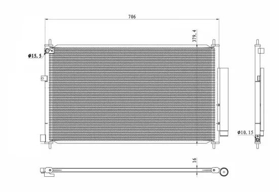 Kondensator, Klimaanlage NRF 350419 Bild Kondensator, Klimaanlage NRF 350419