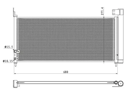 Kondensator, Klimaanlage NRF 350423 Bild Kondensator, Klimaanlage NRF 350423