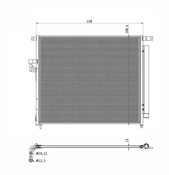 Kondensator, Klimaanlage NRF 350425