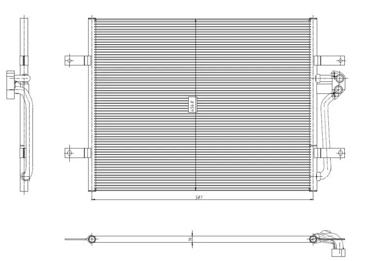 Kondensator, Klimaanlage NRF 350444