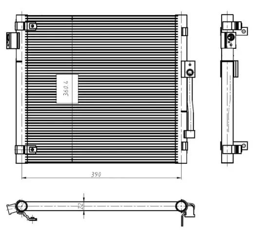 Kondensator, Klimaanlage NRF 350447 Bild Kondensator, Klimaanlage NRF 350447