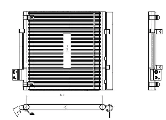 Kondensator, Klimaanlage NRF 350448 Bild Kondensator, Klimaanlage NRF 350448
