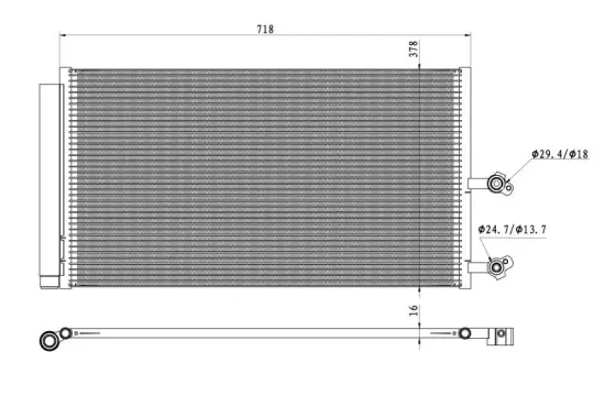 Kondensator, Klimaanlage NRF 350450 Bild Kondensator, Klimaanlage NRF 350450