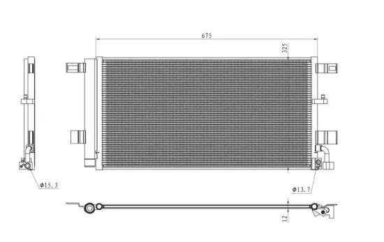 Kondensator, Klimaanlage NRF 350454 Bild Kondensator, Klimaanlage NRF 350454