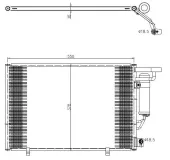 Kondensator, Klimaanlage NRF 350456