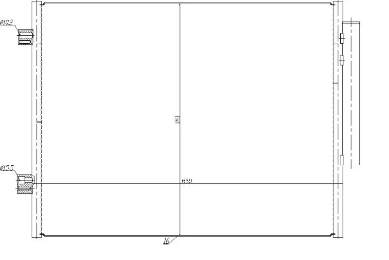Kondensator, Klimaanlage NRF 350458