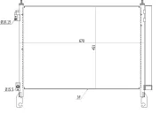 Kondensator, Klimaanlage NRF 350460