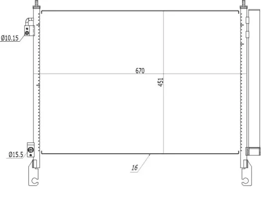 Kondensator, Klimaanlage NRF 350460 Bild Kondensator, Klimaanlage NRF 350460