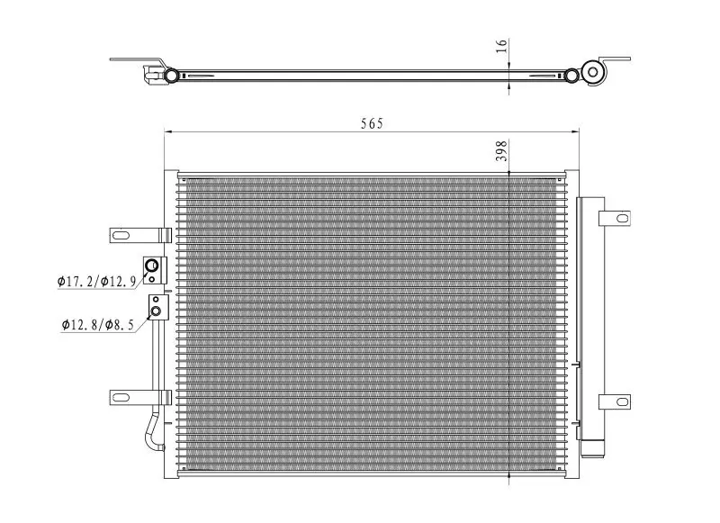 Kondensator, Klimaanlage NRF 350471