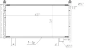 Kondensator, Klimaanlage NRF 350473