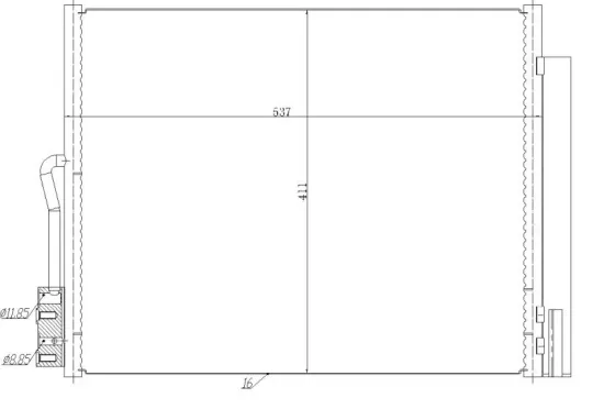 Kondensator, Klimaanlage NRF 350478 Bild Kondensator, Klimaanlage NRF 350478
