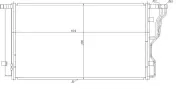 Kondensator, Klimaanlage NRF 350486