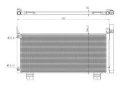 Kondensator, Klimaanlage NRF 350488