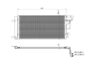 Kondensator, Klimaanlage NRF 350491