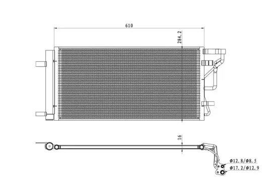 Kondensator, Klimaanlage NRF 350491 Bild Kondensator, Klimaanlage NRF 350491