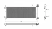 Kondensator, Klimaanlage NRF 350495