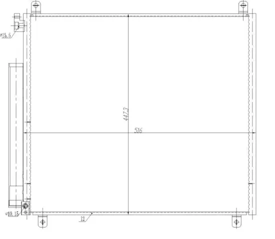 Kondensator, Klimaanlage NRF 350497 Bild Kondensator, Klimaanlage NRF 350497