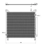 Kondensator, Klimaanlage NRF 350499