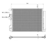 Kondensator, Klimaanlage NRF 350501