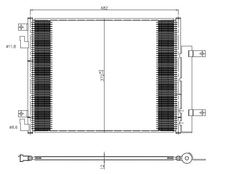 Kondensator, Klimaanlage NRF 350506