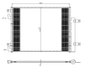 Kondensator, Klimaanlage NRF 350506