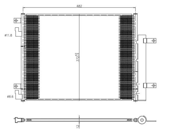 Kondensator, Klimaanlage NRF 350506 Bild Kondensator, Klimaanlage NRF 350506