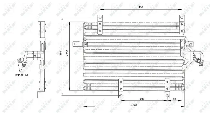 Kondensator, Klimaanlage NRF 35052