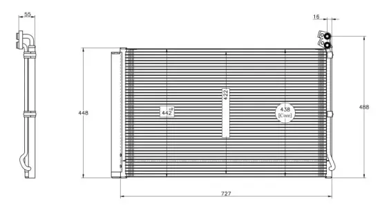 Kondensator, Klimaanlage NRF 350608 Bild Kondensator, Klimaanlage NRF 350608