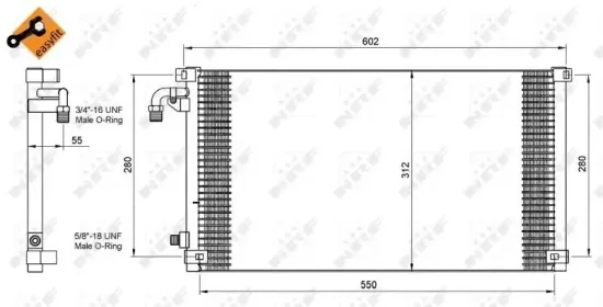 Kondensator, Klimaanlage NRF 35103 Bild Kondensator, Klimaanlage NRF 35103