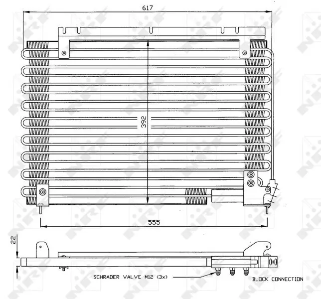 Kondensator, Klimaanlage NRF 35191