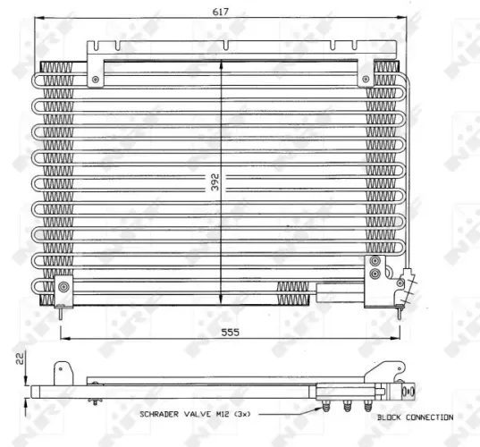 Kondensator, Klimaanlage NRF 35191 Bild Kondensator, Klimaanlage NRF 35191